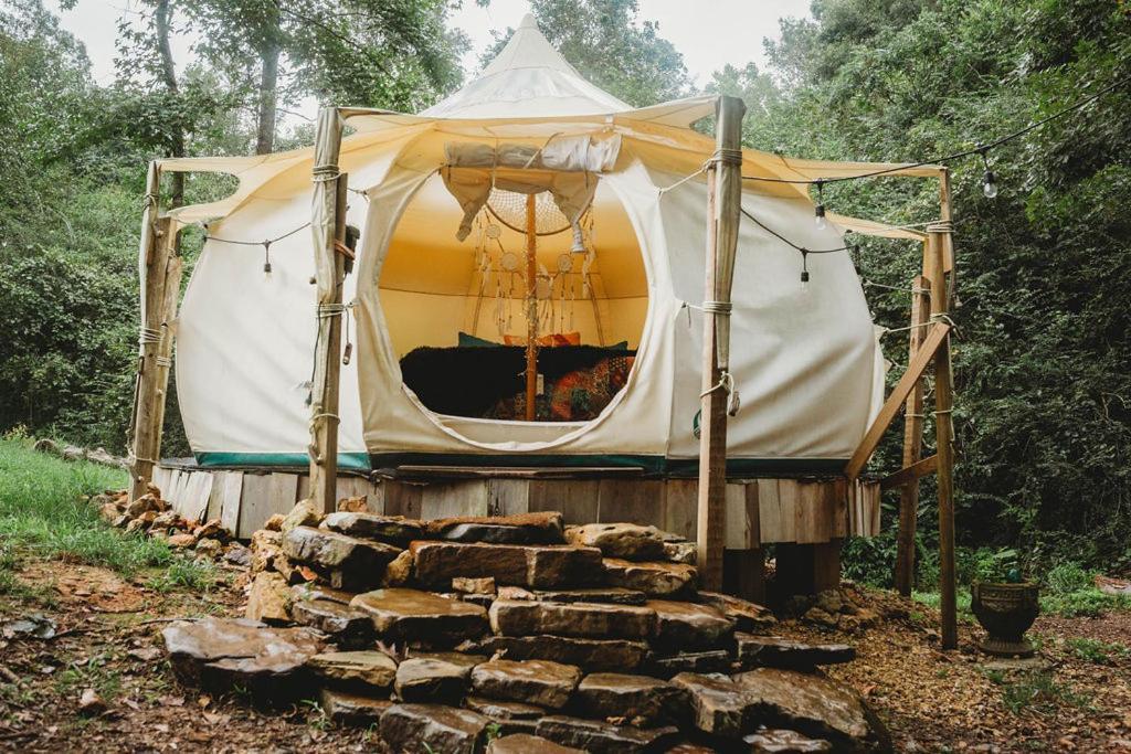 The Pisces-A Stargazing, Luxury Glamping Tent Rogersville Bagian luar foto