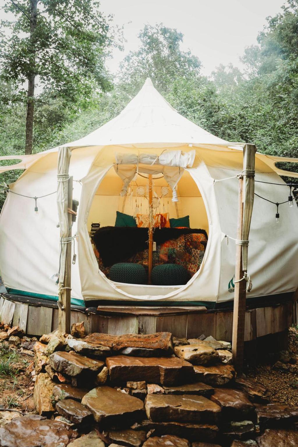 The Pisces-A Stargazing, Luxury Glamping Tent Rogersville Bagian luar foto